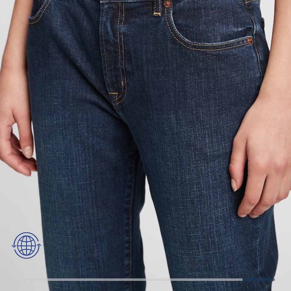 NWT Gap girlfriend jeans 4/27 indigo wash - Picture 3 of 7